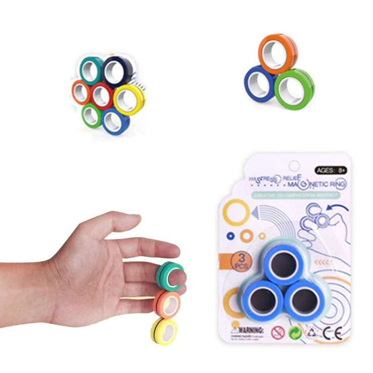 magnetic finger spinner rings